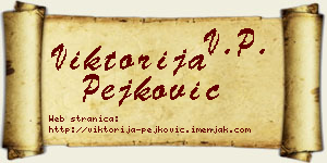 Viktorija Pejković vizit kartica